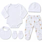 Ajuar 5 Piezas Pantalón Estampado Algodón Pima - Miniatura 3
