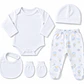 Ajuar 5 Piezas Pantalón Estampado Algodón Pima - Miniatura 4