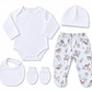 Ajuar 5 Piezas Pantalón Estampado Algodón Pima - Miniatura 2