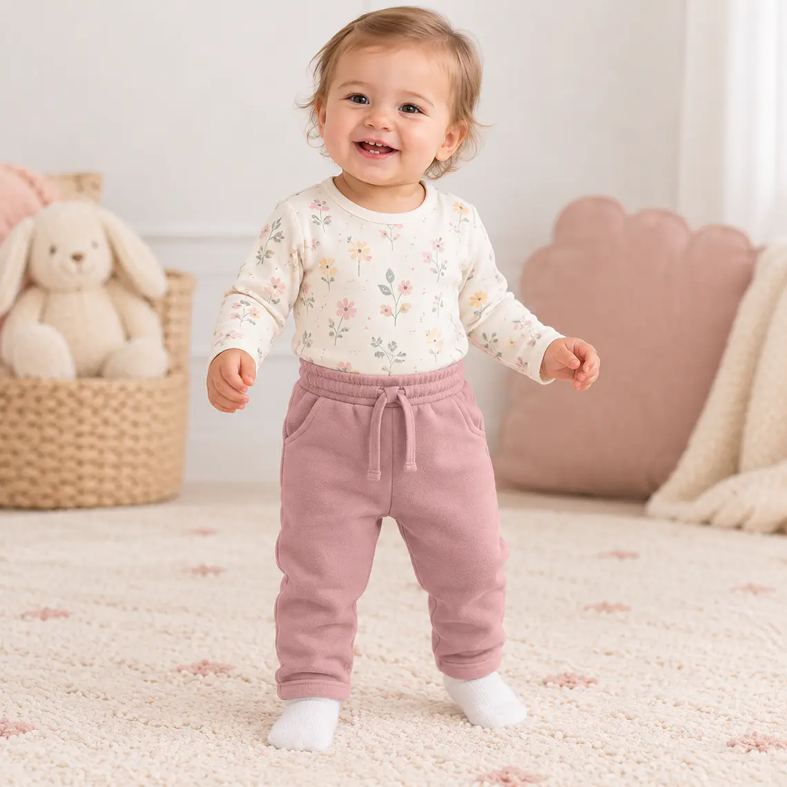 Pantalón de Polar Rosado 1