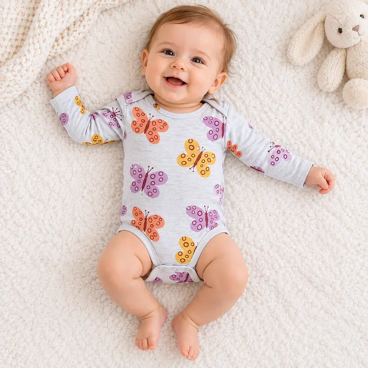 Body Manga Larga Diseño Talla 3-6 meses 1