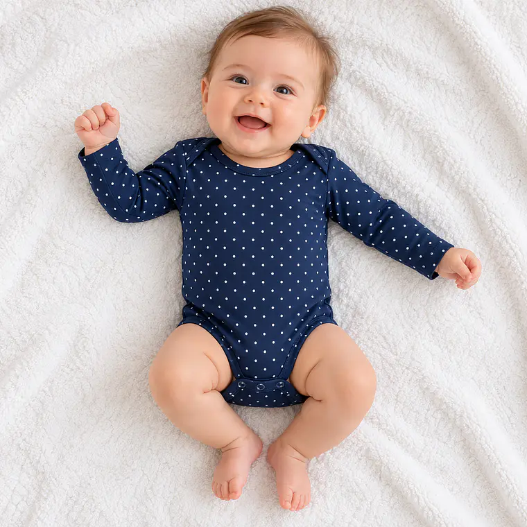 Body Manga Larga Diseño Talla 3-6 meses 3