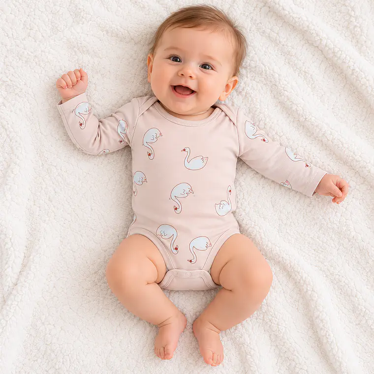 Body Manga Larga Diseño Talla 3-6 meses 4