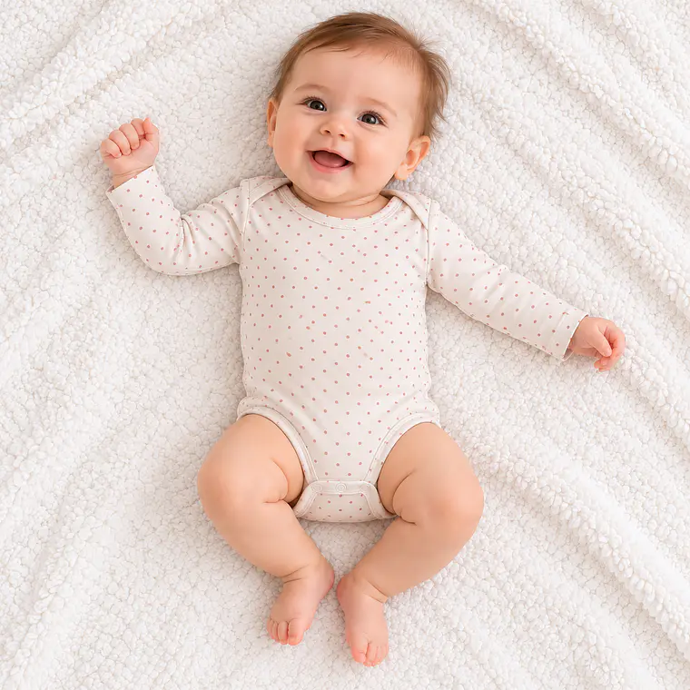Body Manga Larga Diseño Talla 3-6 meses 5
