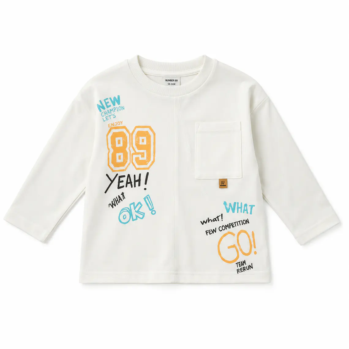 Polera Manga Larga Number 89 2