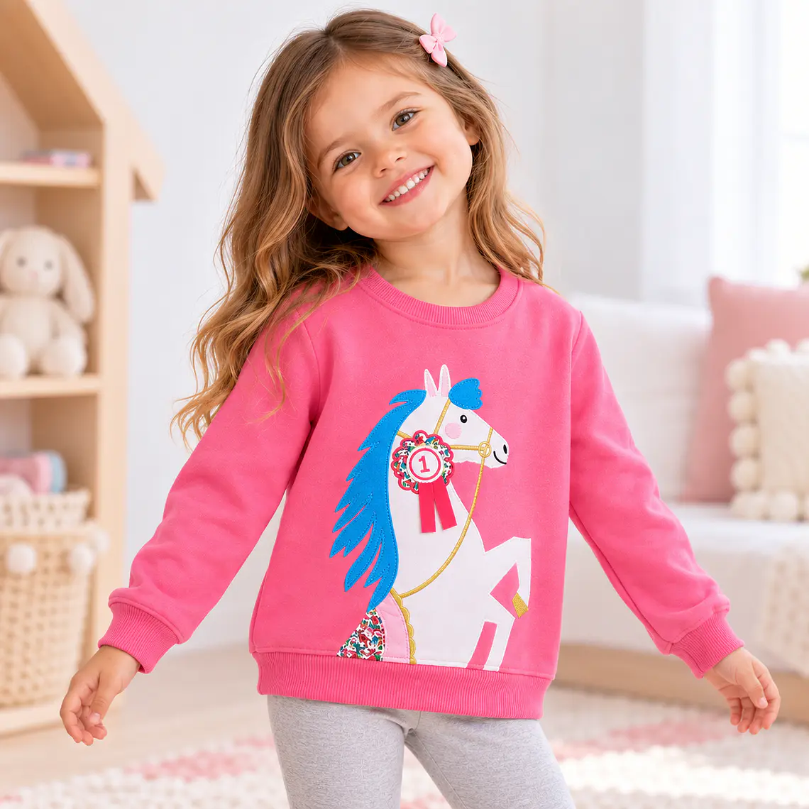 Polerón Caballo Rosa  1