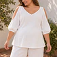 Conjunto Maternal Blanco 2 Piezas Talla XL - Miniatura 3