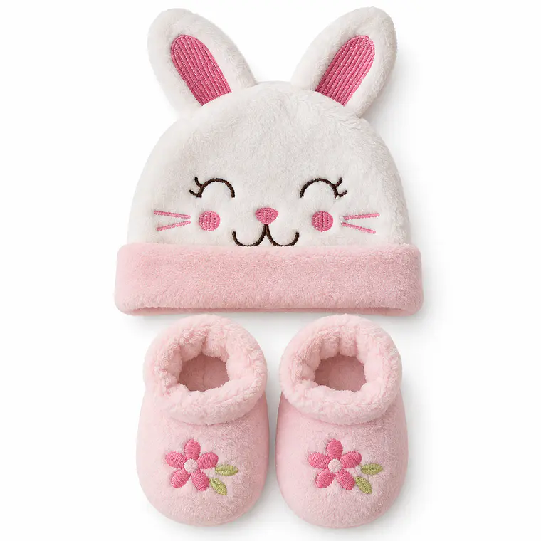 Set Gorrito y Pantuflas Bebé 3