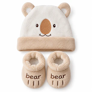 Set Gorrito y Pantuflas Bebé
