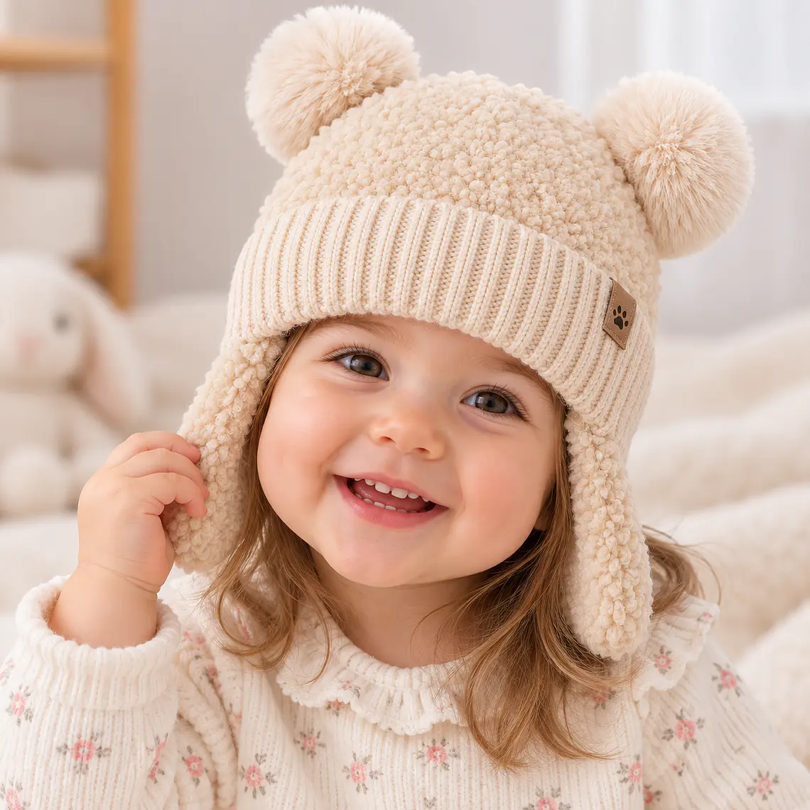 Gorro de Felpa con Cubre Orejas 1