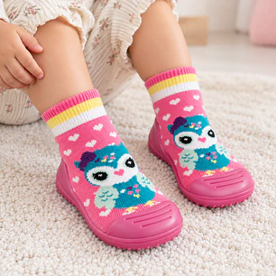 Zapatos Calceta con Suela de Goma Niña