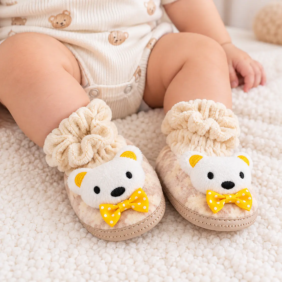 Pantuflas Osito Talla 3-6 meses 1