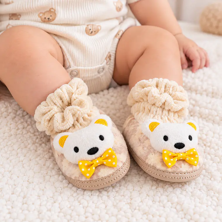 Pantuflas Osito Talla 3-6 meses 1