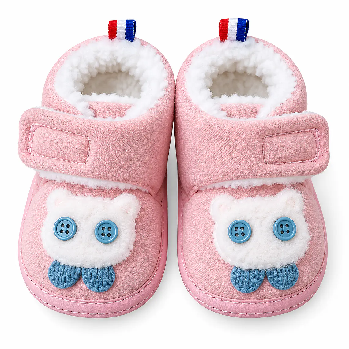 Pantuflas con Velcro y Chiporro Talla 6-9 meses (sólo rosadas) 3