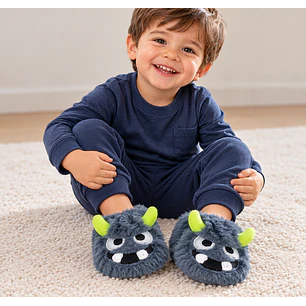 Pantuflas Monster Niño