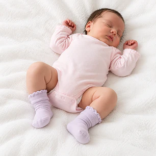 Pack 3 Pares Calcetas Algodón Talla 0-3 meses