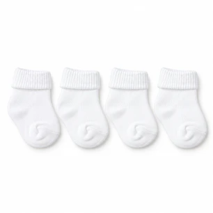 Pack 3 Pares Calcetas Blancas Talla 0-3 meses
