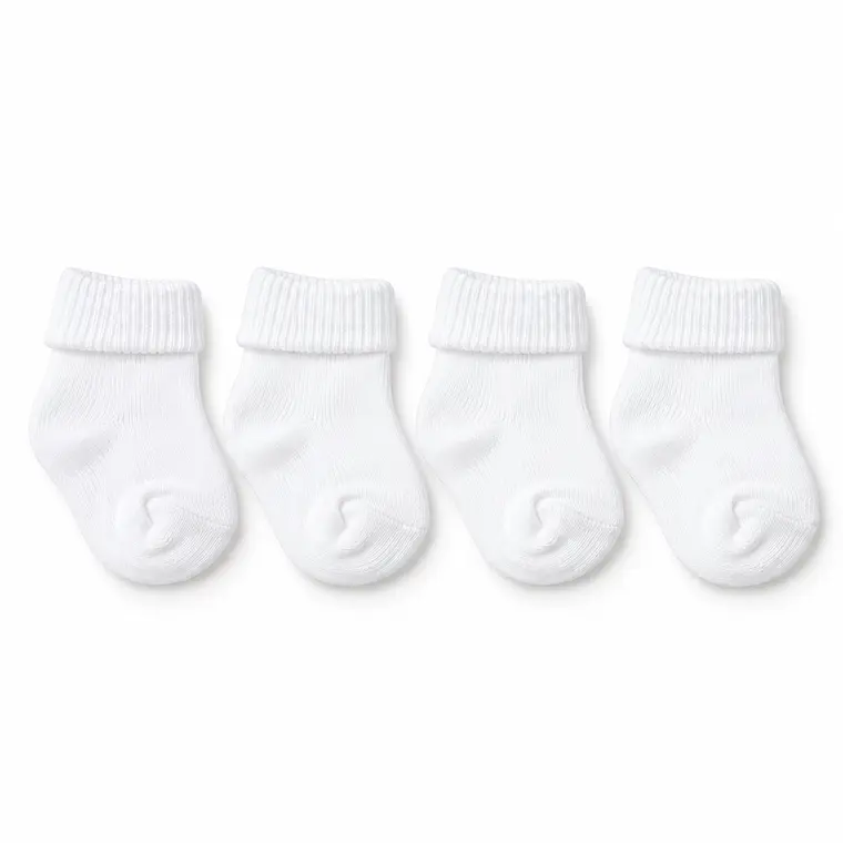 Pack 3 Pares Calcetas Blancas Talla 0-3 meses 2