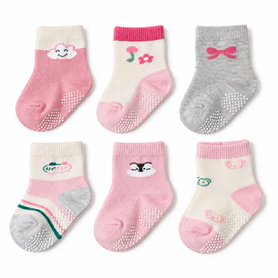 Pack 2 Pares Calcetas con Suela Antideslizante