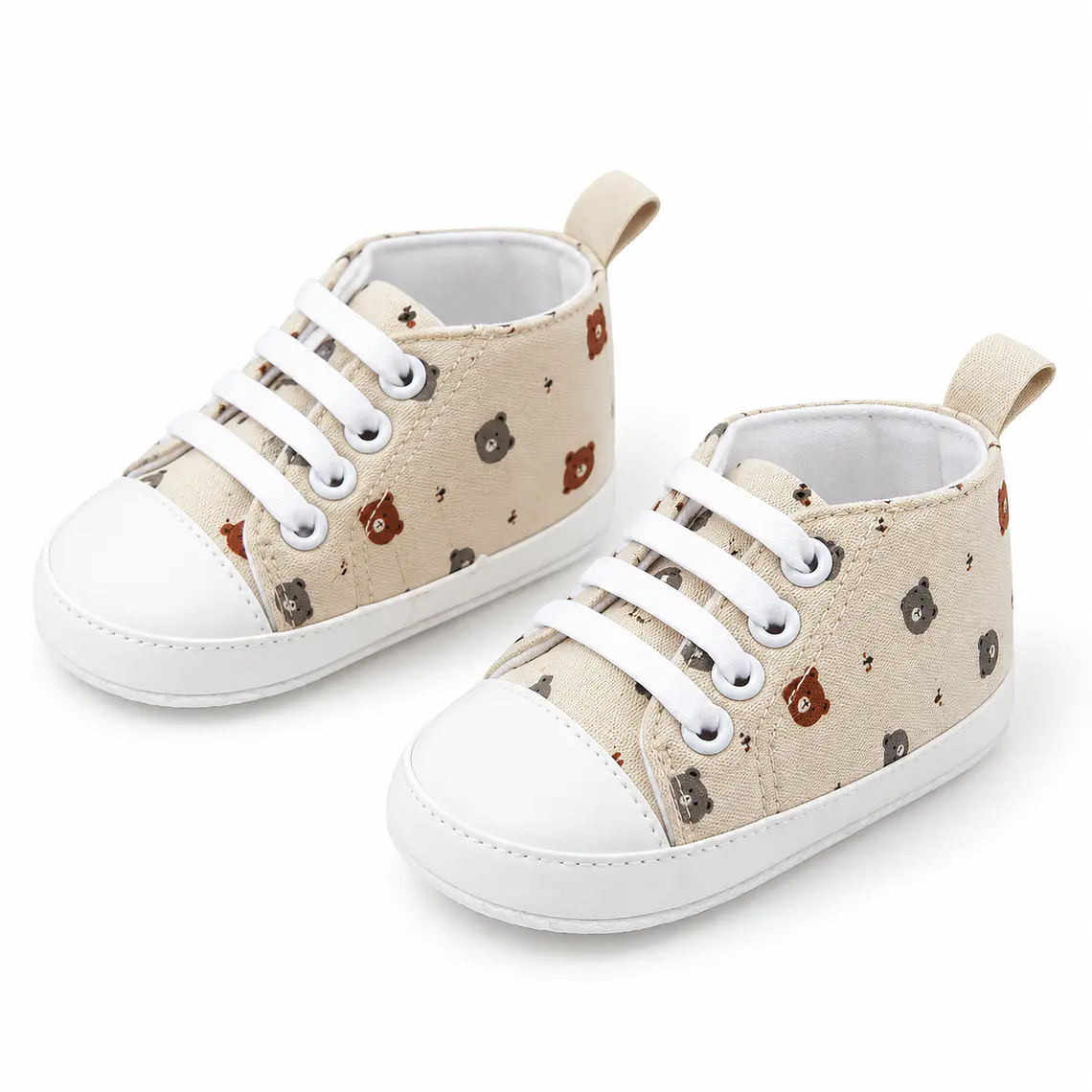 Zapatilla Ergonómica Ositos Beige Talla 18 2