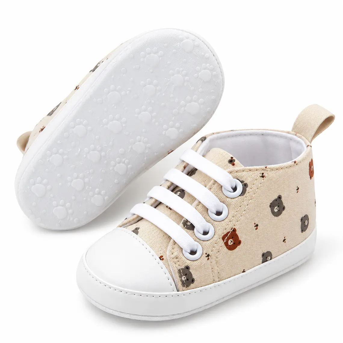 Zapatilla Ergonómica Ositos Beige Talla 18 3