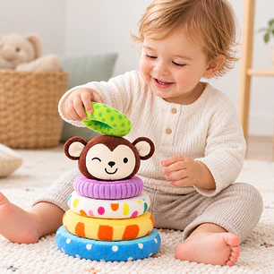Torre de Aros Apilables de Peluche