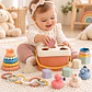 Set de Juguetes Sensoriales de Encaje y Apilamiento para Bebés - Miniatura 1