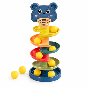 Torre Tobogán Espiral con Pelotas para Bebés