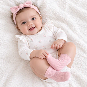 Pack 3 Pares Calcetas de Bambú Talla 0-3 meses
