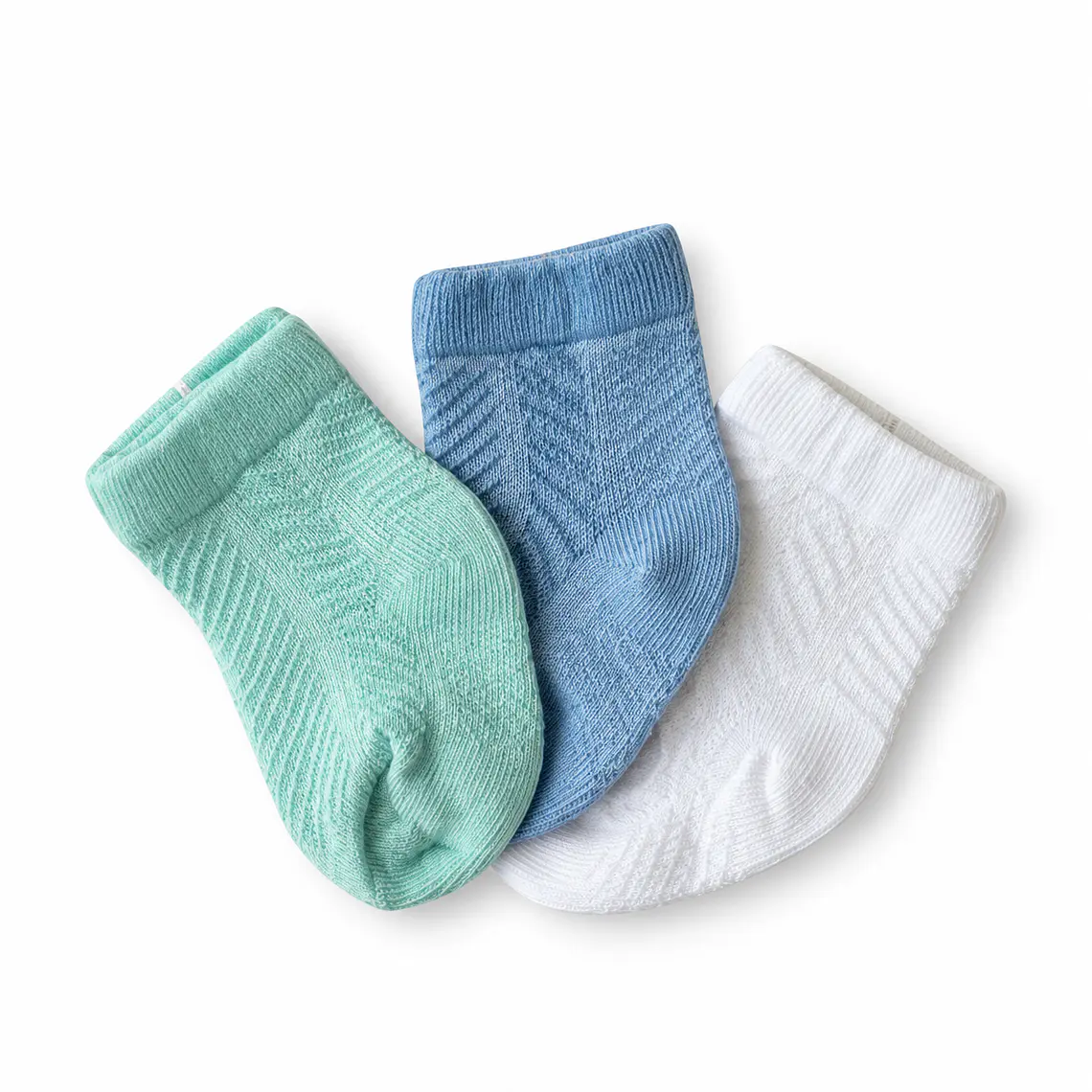 Pack 3 Pares Calcetas de Bambú Talla 0-3 meses 2