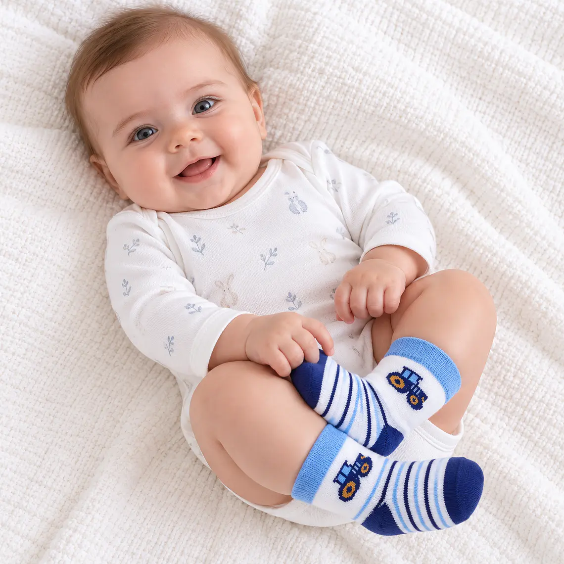 Pack 3 Pares Calcetas Algodón Diseño Talla 0-3 meses 1