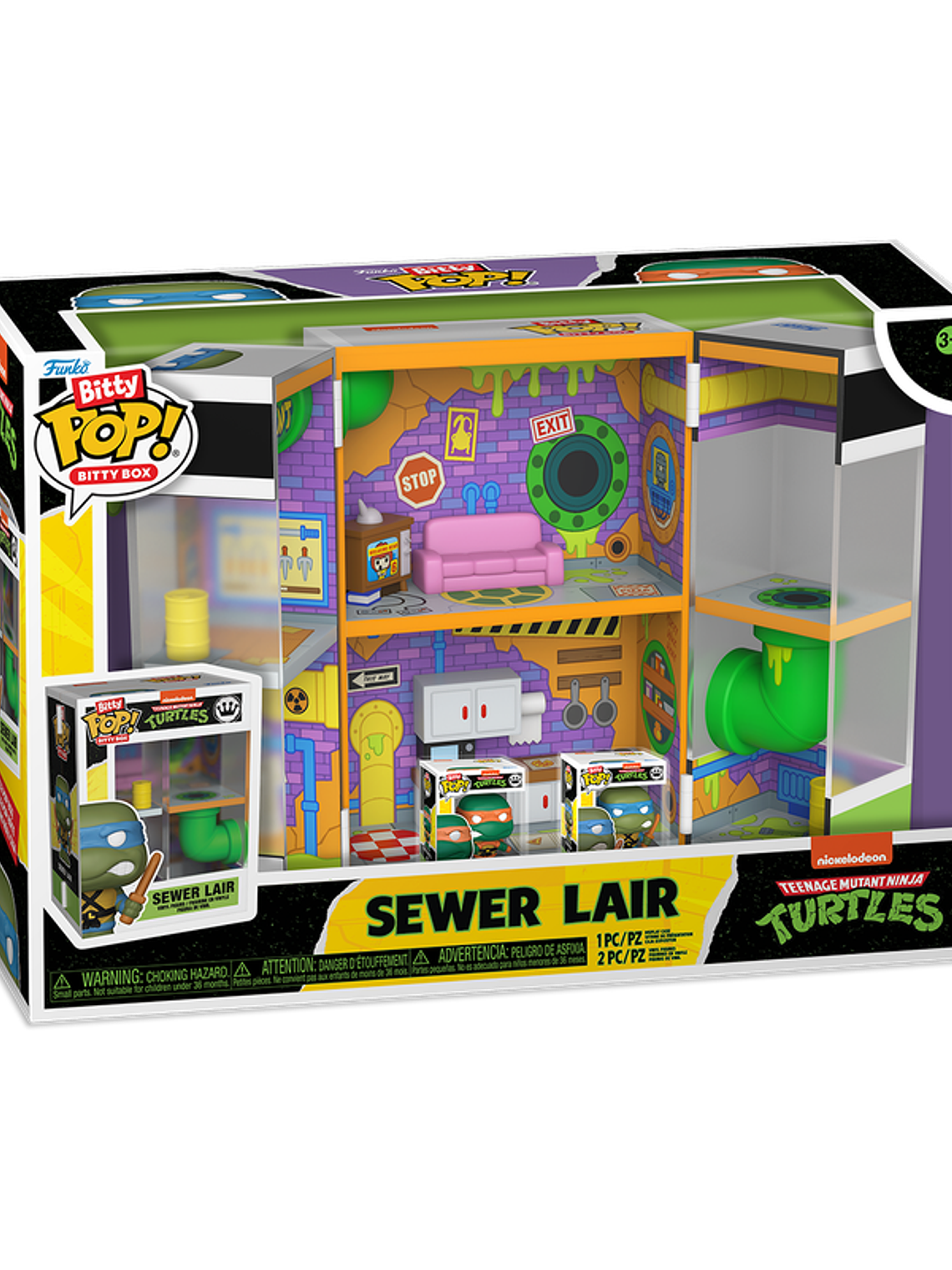 PREVENTA | Bitty Pop! Bitty Box Sewer Lair | Teenage Mutant Ninja Turtles 1