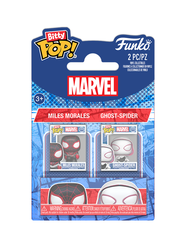 PREVENTA | Bitty Pop! Miles Morales & Ghost Spider 2 Pack | Marvel 1