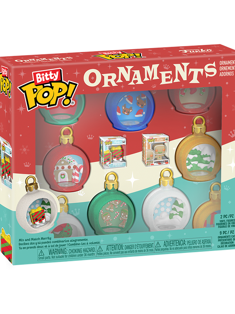 PREVENTA | Bitty Pop! Ornaments - Adornos navideños 1