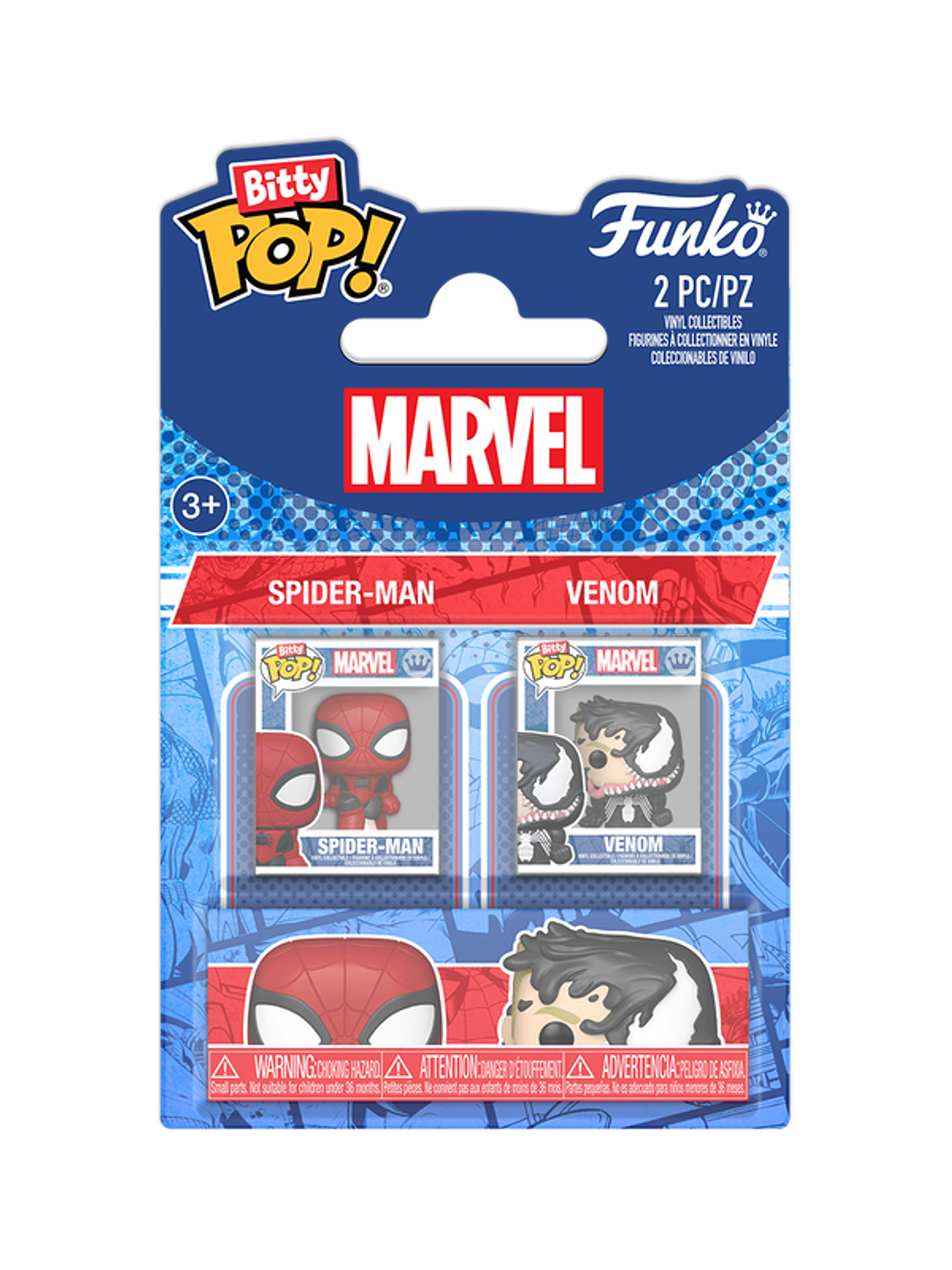 PREVENTA | Bitty Pop! Spider Man and Venom 2 Pack | Marvel 1