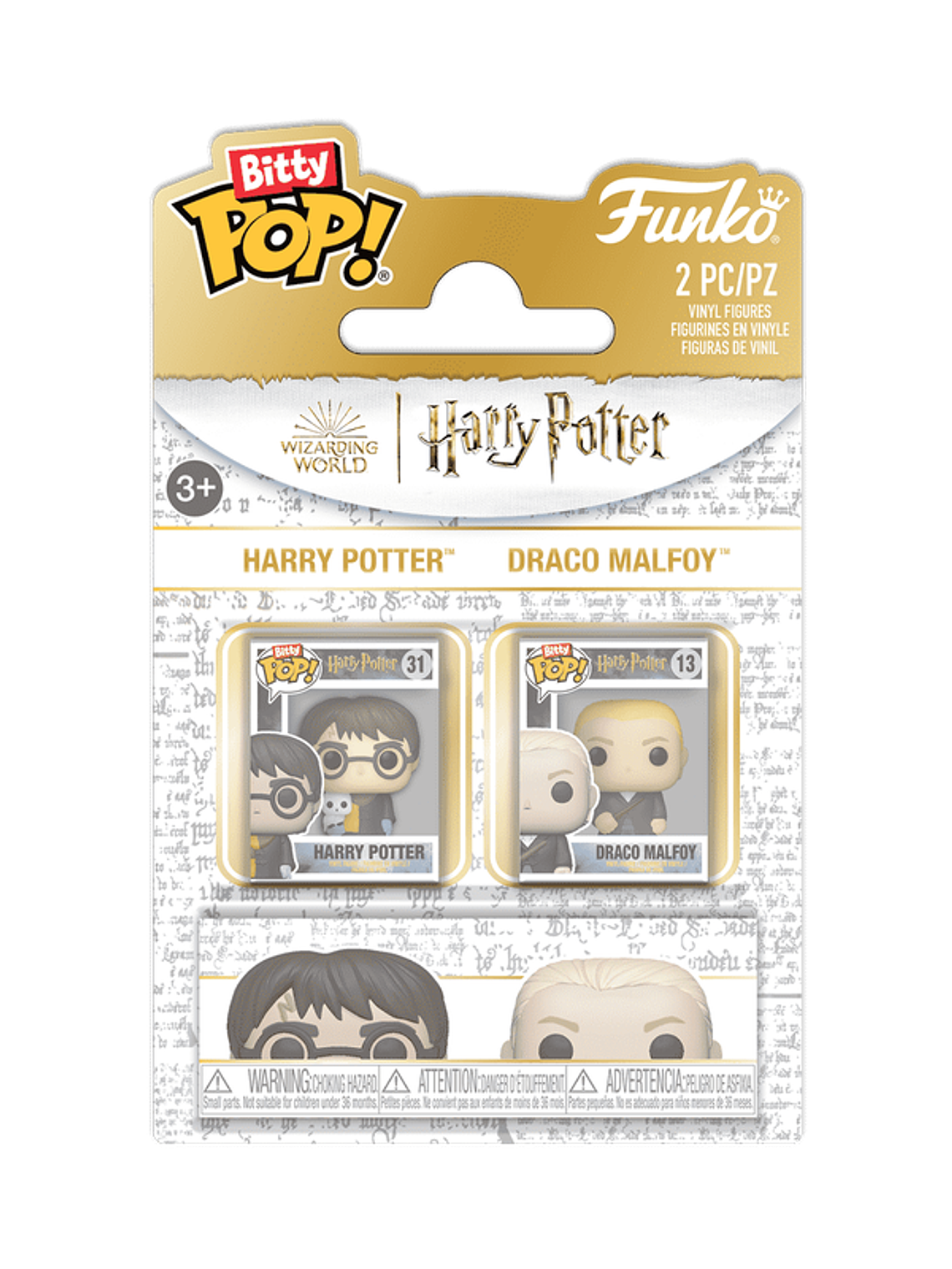 PREVENTA | Bitty Pop! Harry Potter & Draco Malfoy 2 Pack | Harry Potter 1