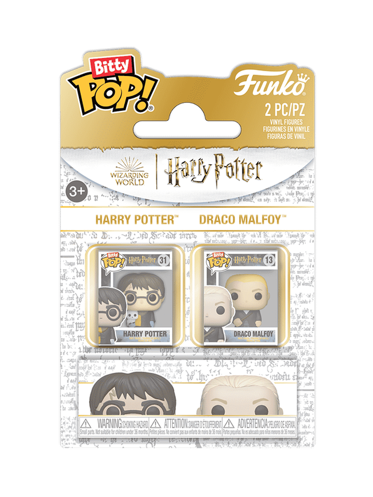 PREVENTA | Bitty Pop! Harry Potter & Draco Malfoy 2 Pack | Harry Potter 1
