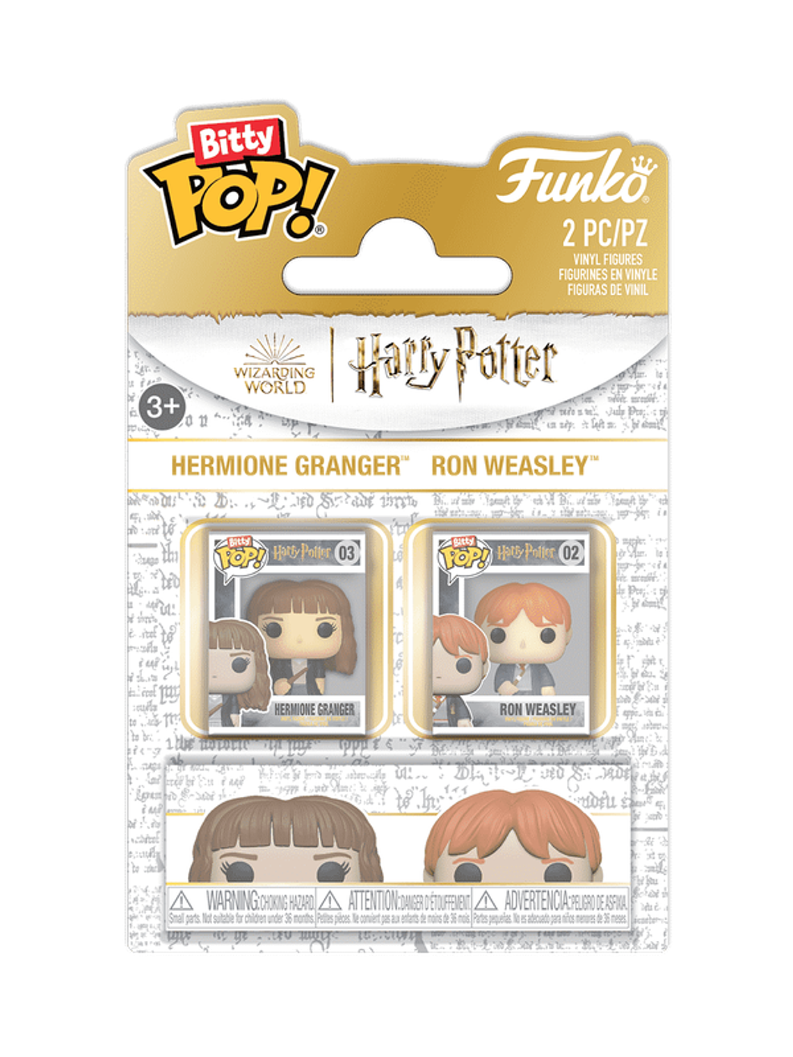 PREVENTA | Bitty Pop! Hermione Granger & Ron Weasley 2 Pack | Harry Potter 1