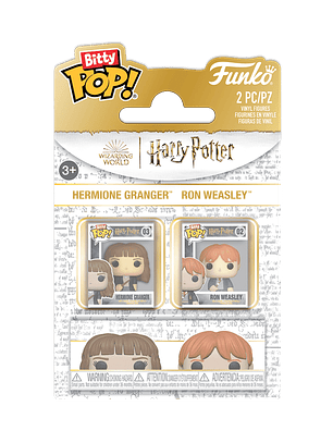PREVENTA | Bitty Pop! Hermione Granger & Ron Weasley 2 Pack | Harry Potter
