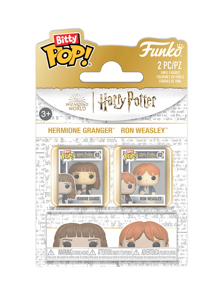 PREVENTA | Bitty Pop! Hermione Granger & Ron Weasley 2 Pack | Harry Potter 1