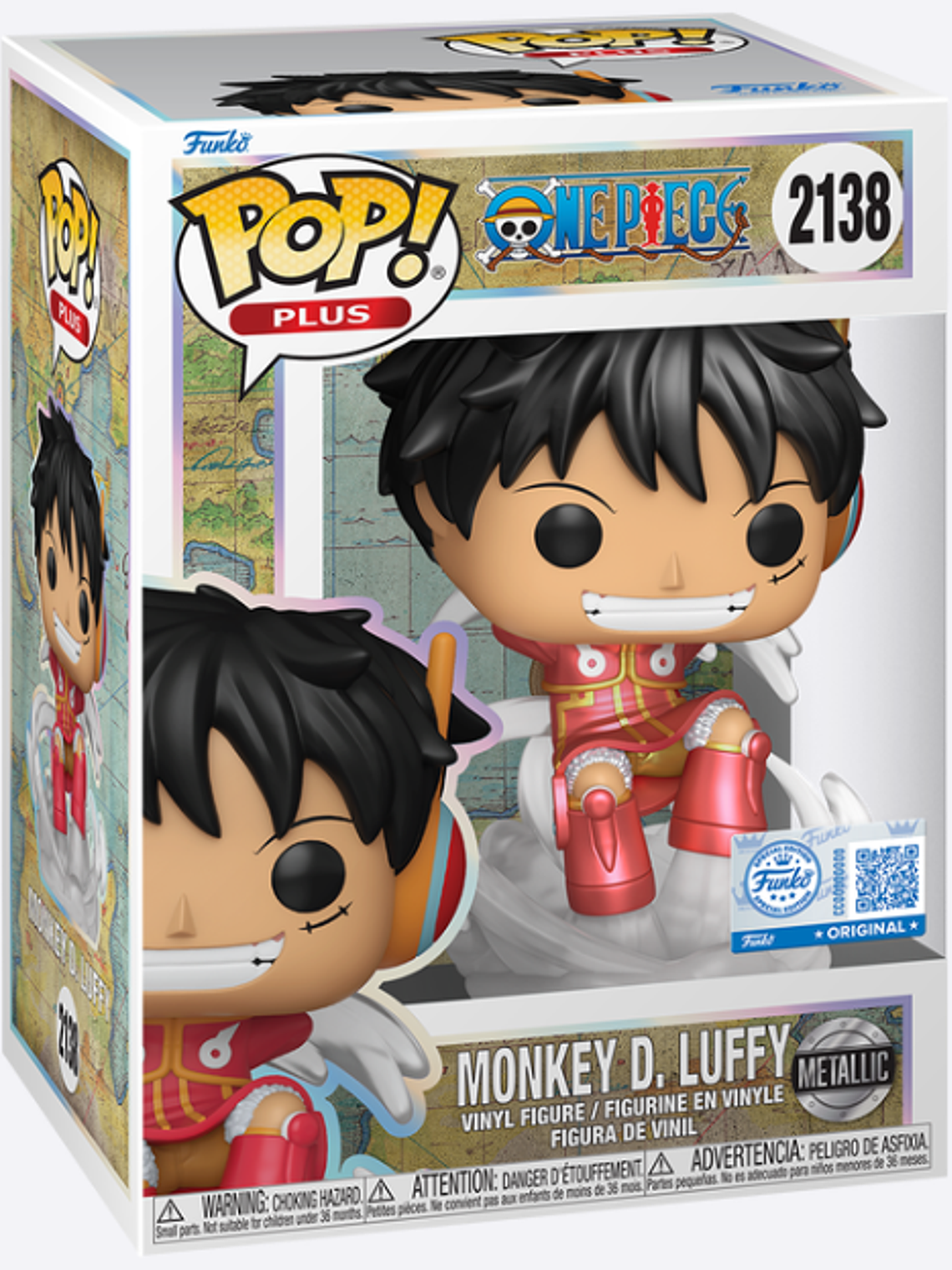 PREVENTA | Funko Pop! Monkey D. Luffy 2138 Metalizado | One Piece 1