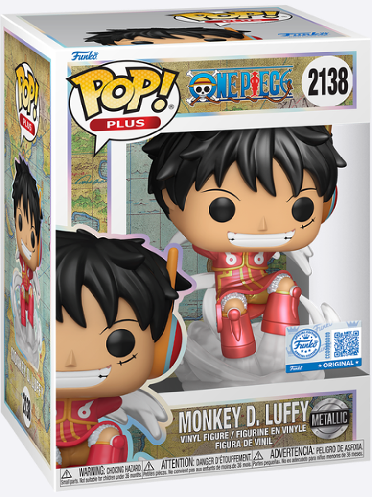 PREVENTA | Funko Pop! Monkey D. Luffy 2138 Metalizado | One Piece 1