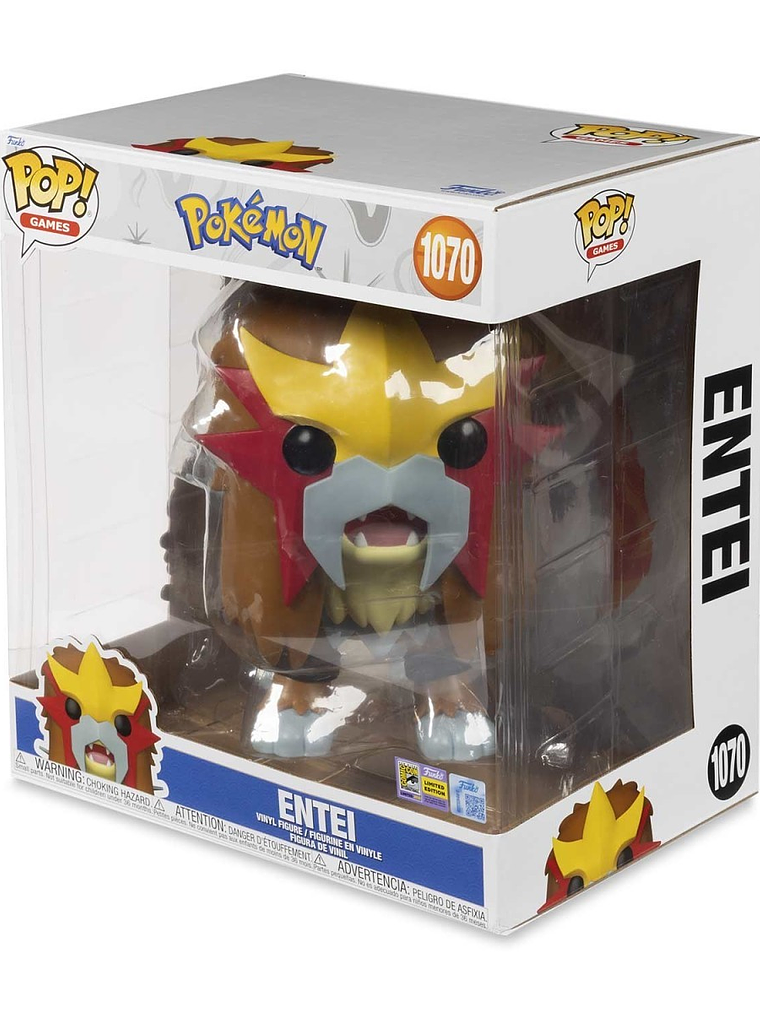 Funko Pop! Entei 1070 (Presencial SDCC 2025)  10' Jumbo | Pokémon 1