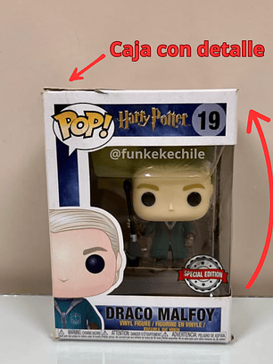 Funko Pop! Draco Malfoy 19 | Harry Potter (Caja con detalle)