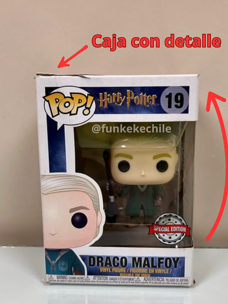 Funko Pop! Draco Malfoy 19 | Harry Potter (Caja con detalle) 1