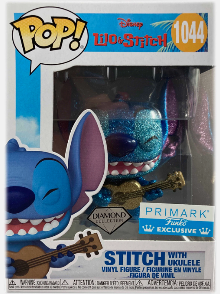Funko Pop! Stitch with Ukelele 1044 | Lilo & Stitch - Sticker PRIMARK 1