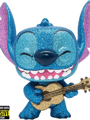 Funko Pop! Stitch with Ukelele 1044 | Lilo & Stitch - Sticker Entertaiment Exclusive