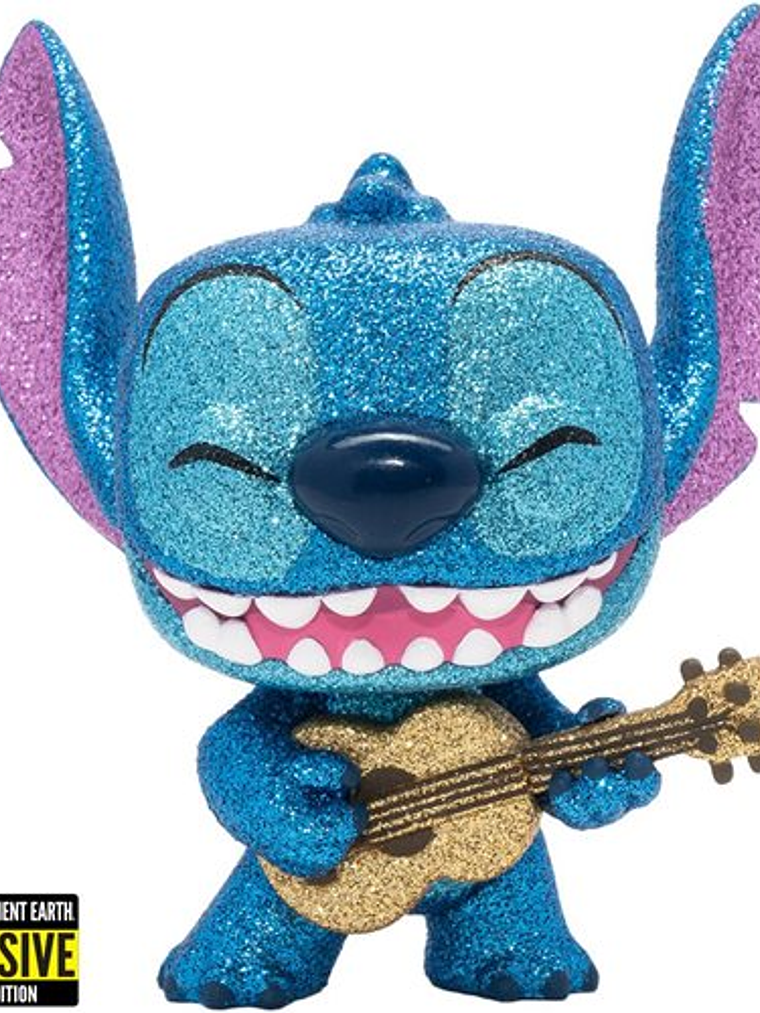 Funko Pop! Stitch with Ukelele 1044 | Lilo & Stitch - Sticker Entertaiment Exclusive 2