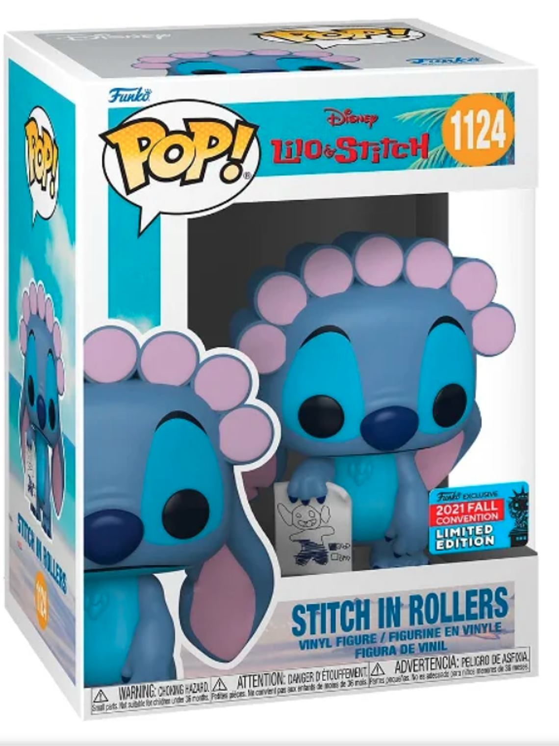 Funko Pop! Stitch in Rollers 1124 | Lilo & Stitch 1