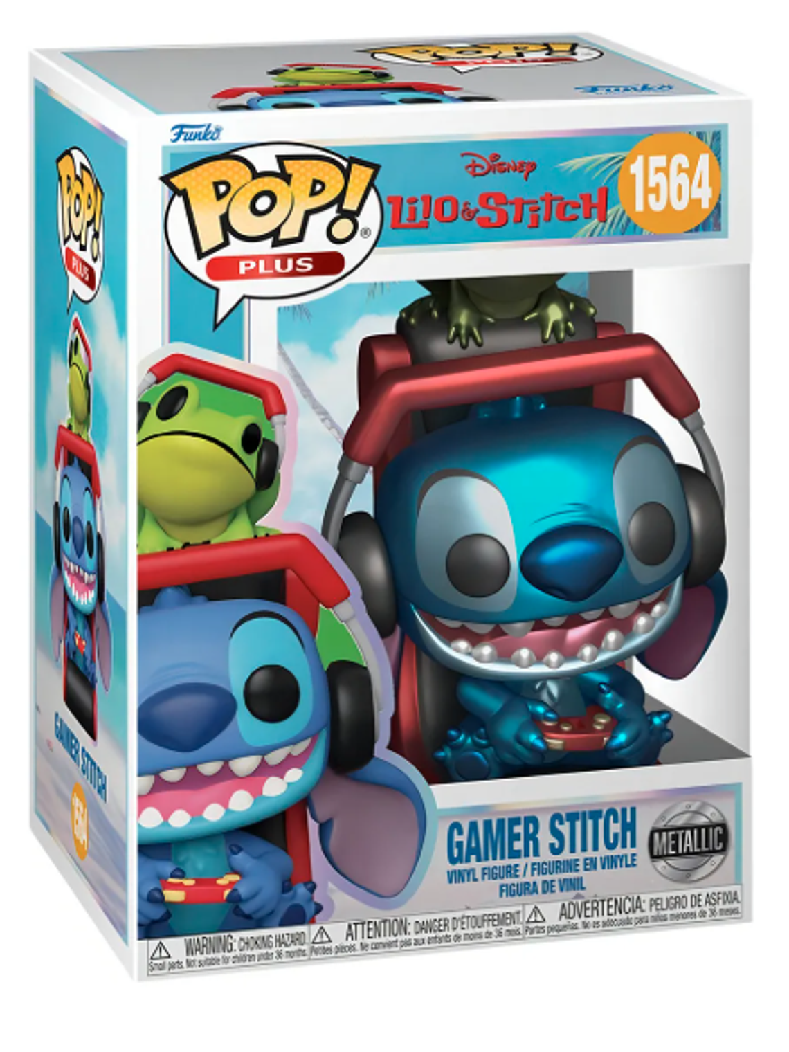 Funko Pop! Gamer Stitch 1564 | Lilo & Stitch - Metallic  1